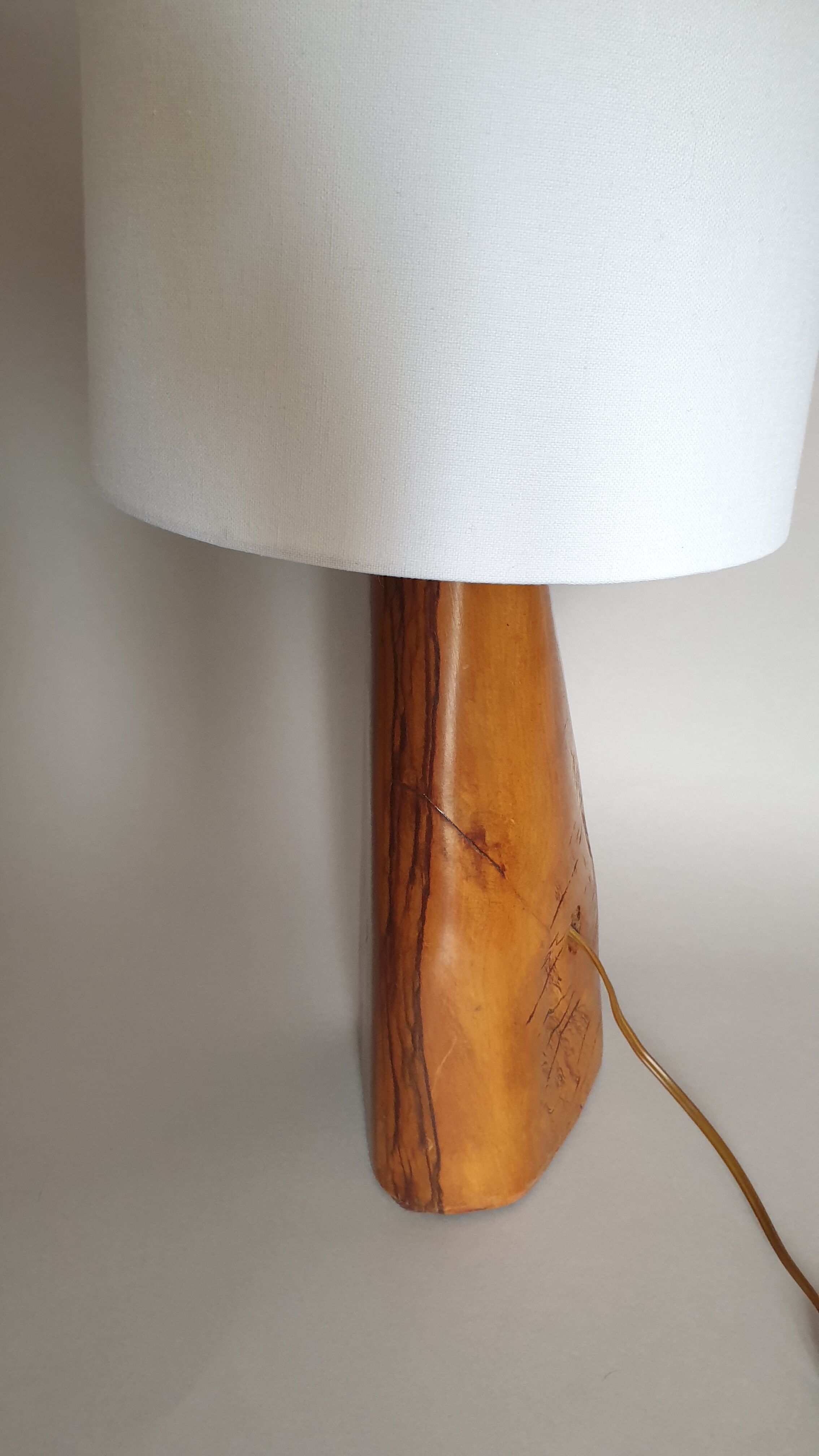 Vintage brutalist table lamp