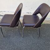 Paire de chaises design 50