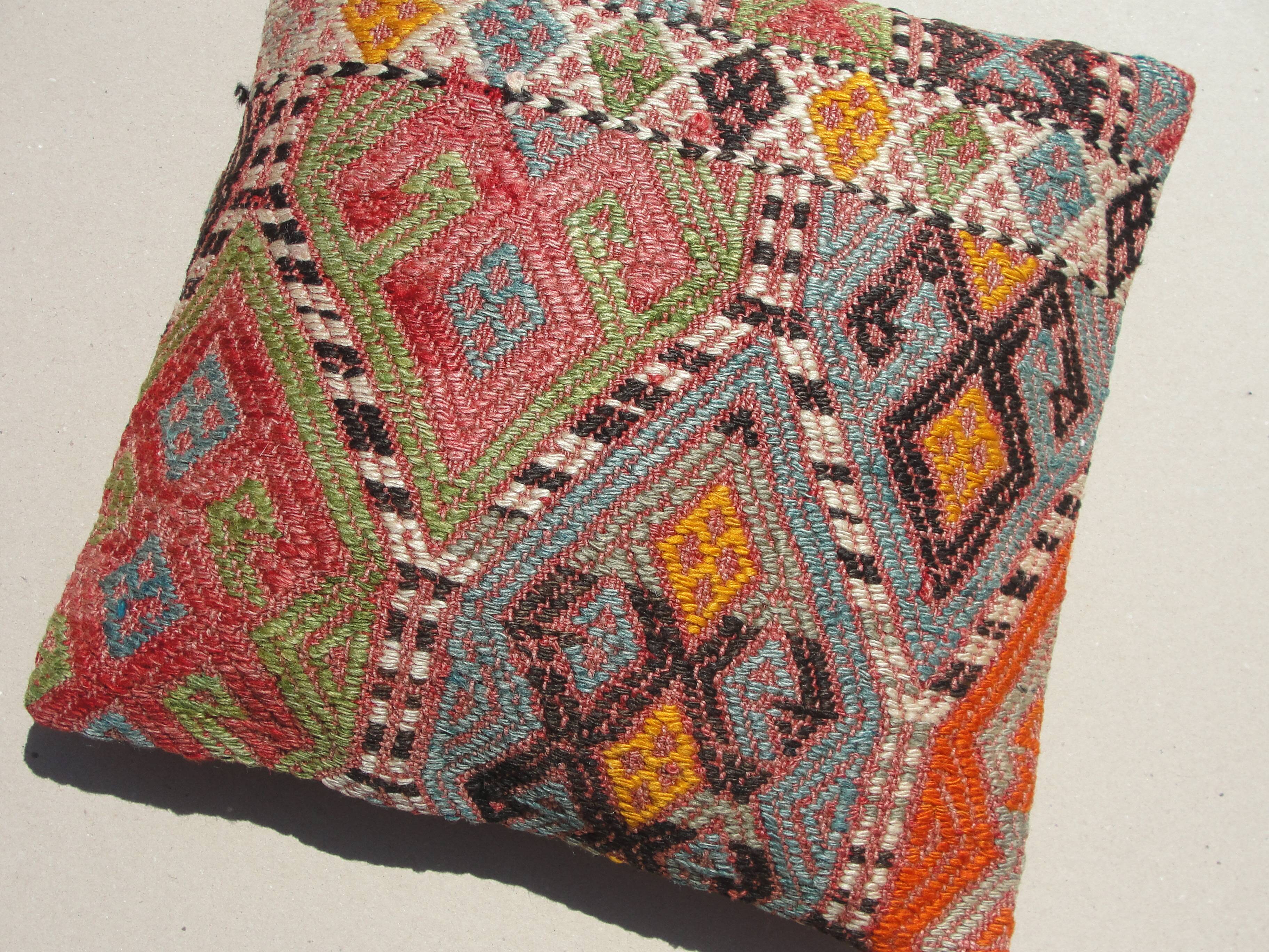 Handmade decorative kilim rug pillow cover cushion case kissen