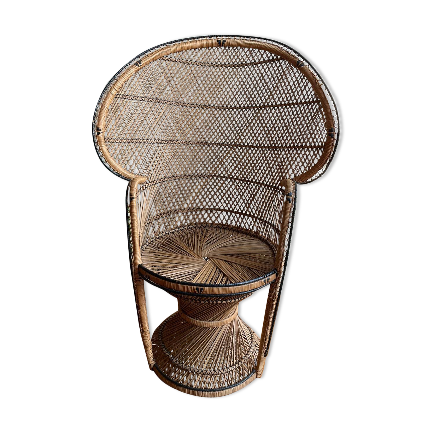 Armchair Emmanuelle wicker