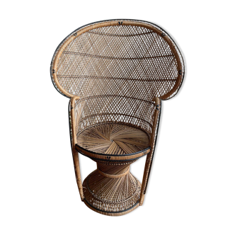 Armchair Emmanuelle wicker