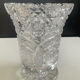 Vintage Bohemian crystal vase