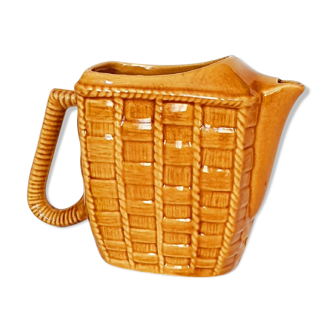 Wicker-style pitcher