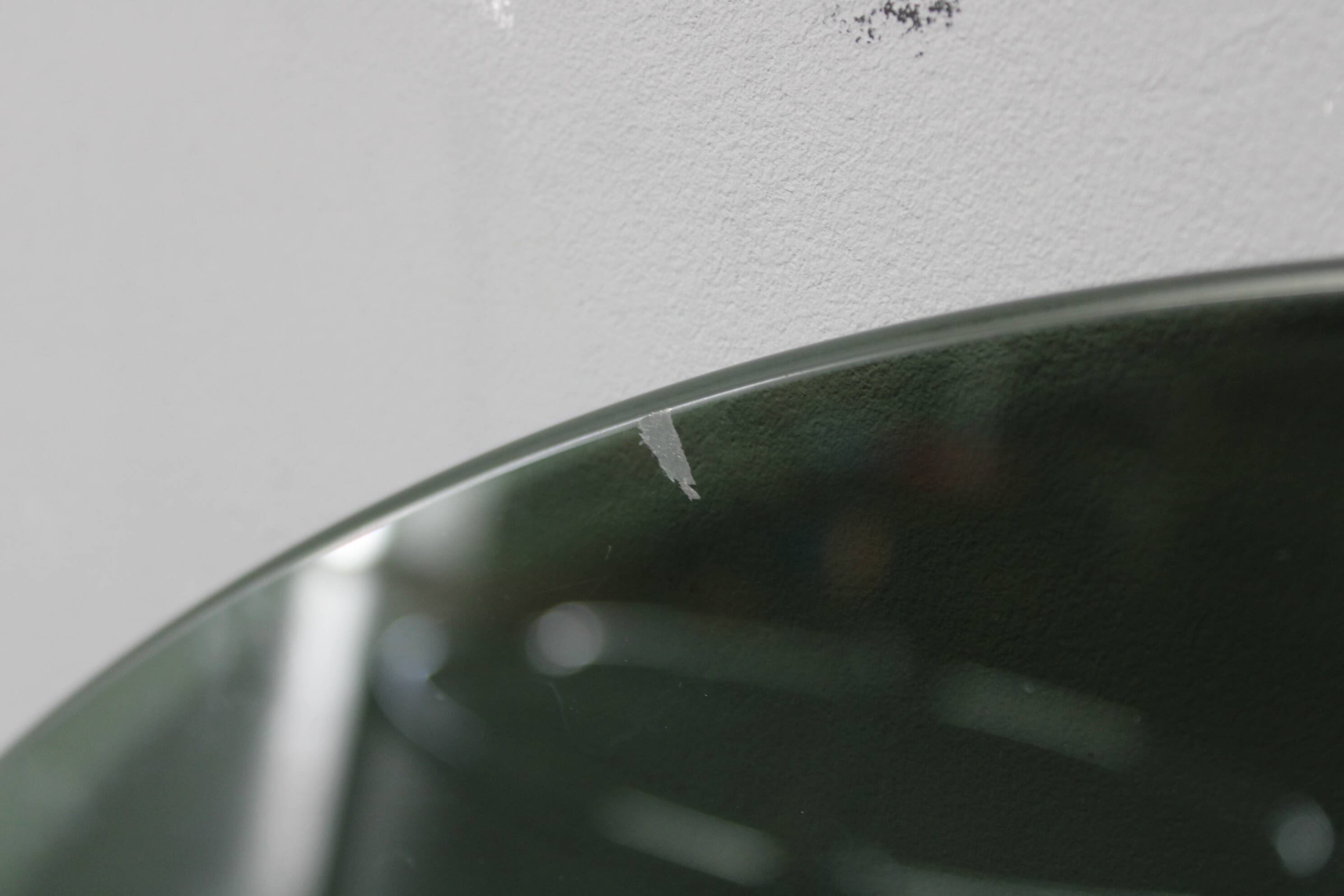 1970s Italian chrome tubular coffee table with smoked glass, round