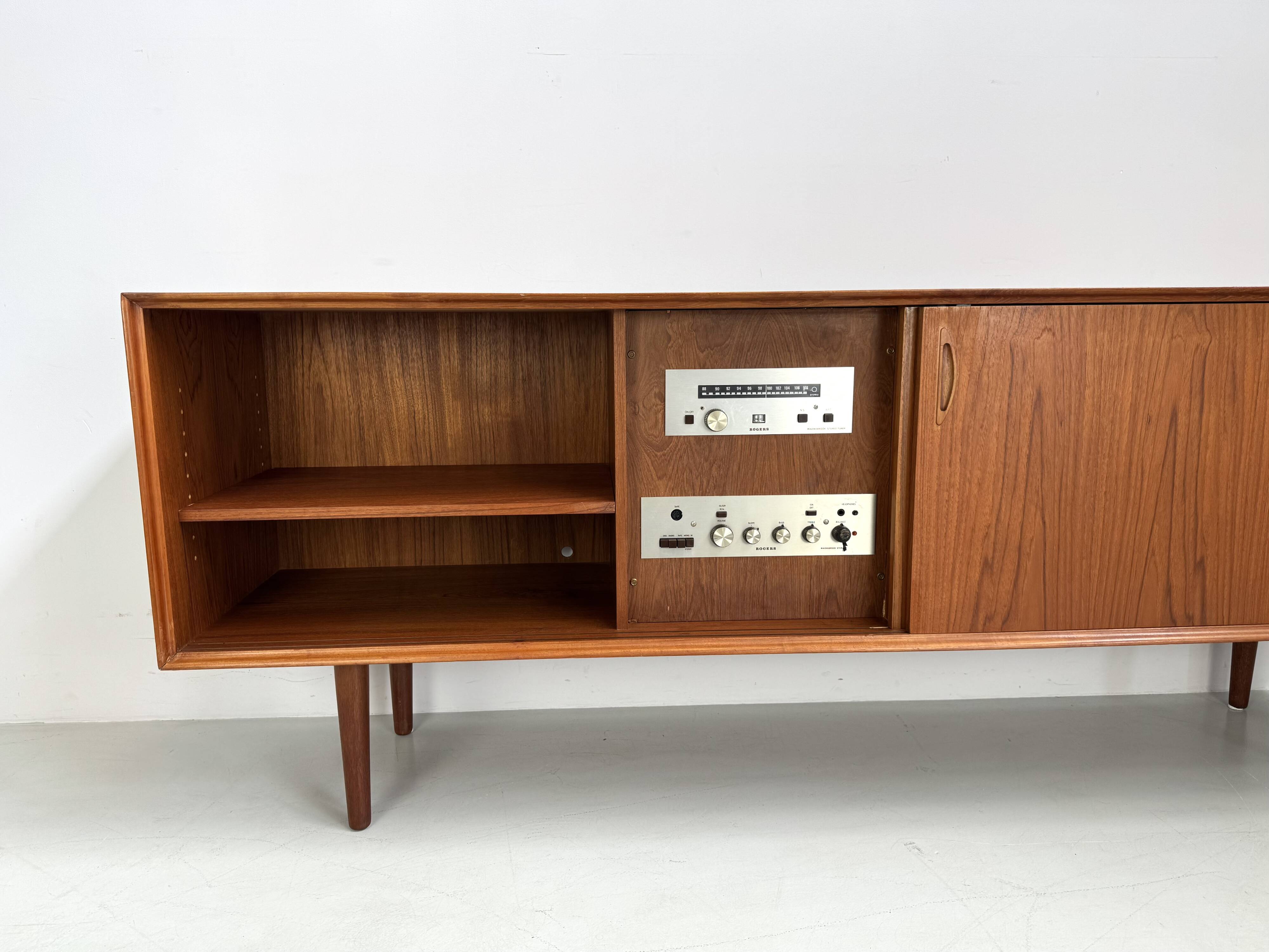 Rare and beautiful Danish sideboard by E. Pedersen & Son A-S Copenhagen.