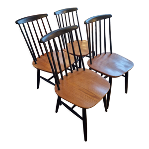 lot de 4 chaises scandinave