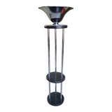 Art Deco floor lamp from the 1930s in wood and chrome.