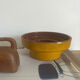 Vintage yellow seventies ceramic bowl