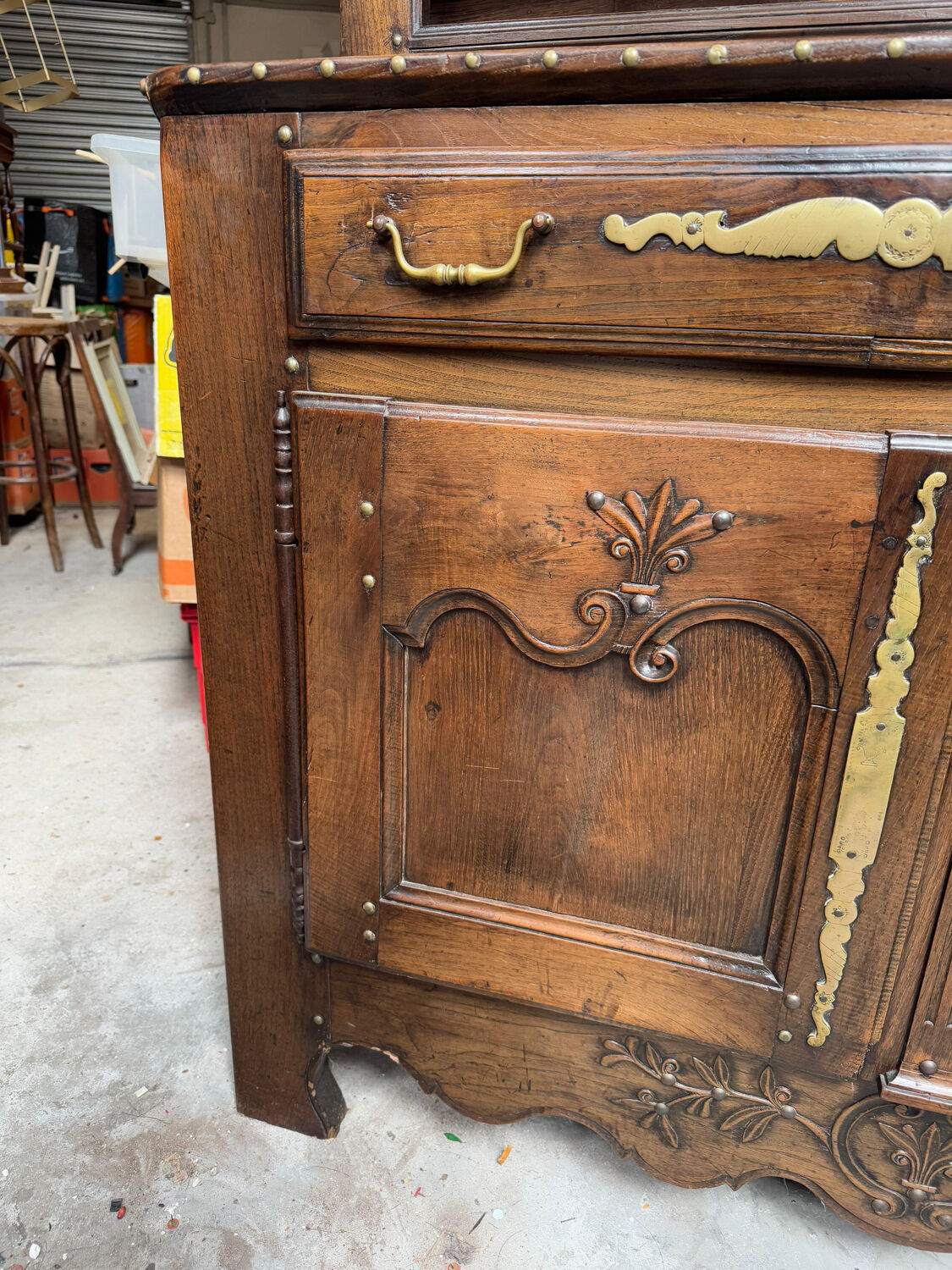 18th Century Breton Sideboard – Two Bodies in Solid Oak