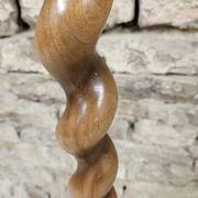 Lampadaire bois touné  Art Déco 1960