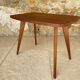 Table d’appoint vintage , pieds compas , circa 1960s