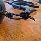 pair of wrought iron animal wall lights