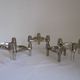 Set Of 5 , 1970s " Bmf " Modular Candle Holders Designed By Fritz Nagel & Ceasar Stoffi