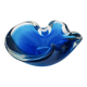 Vide-Poche Murano Sommerso Dégradé Bleu Polylobé 12cm 512g Design