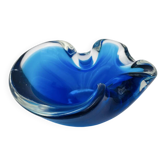 Murano Sommerso Degraded Blue Polylobed Bowl 12cm 512g Design