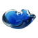 Vide-Poche Murano Sommerso Dégradé Bleu Polylobé 12cm 512g Design