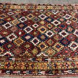 Old kurdish carpet, multicolored, circa 1880