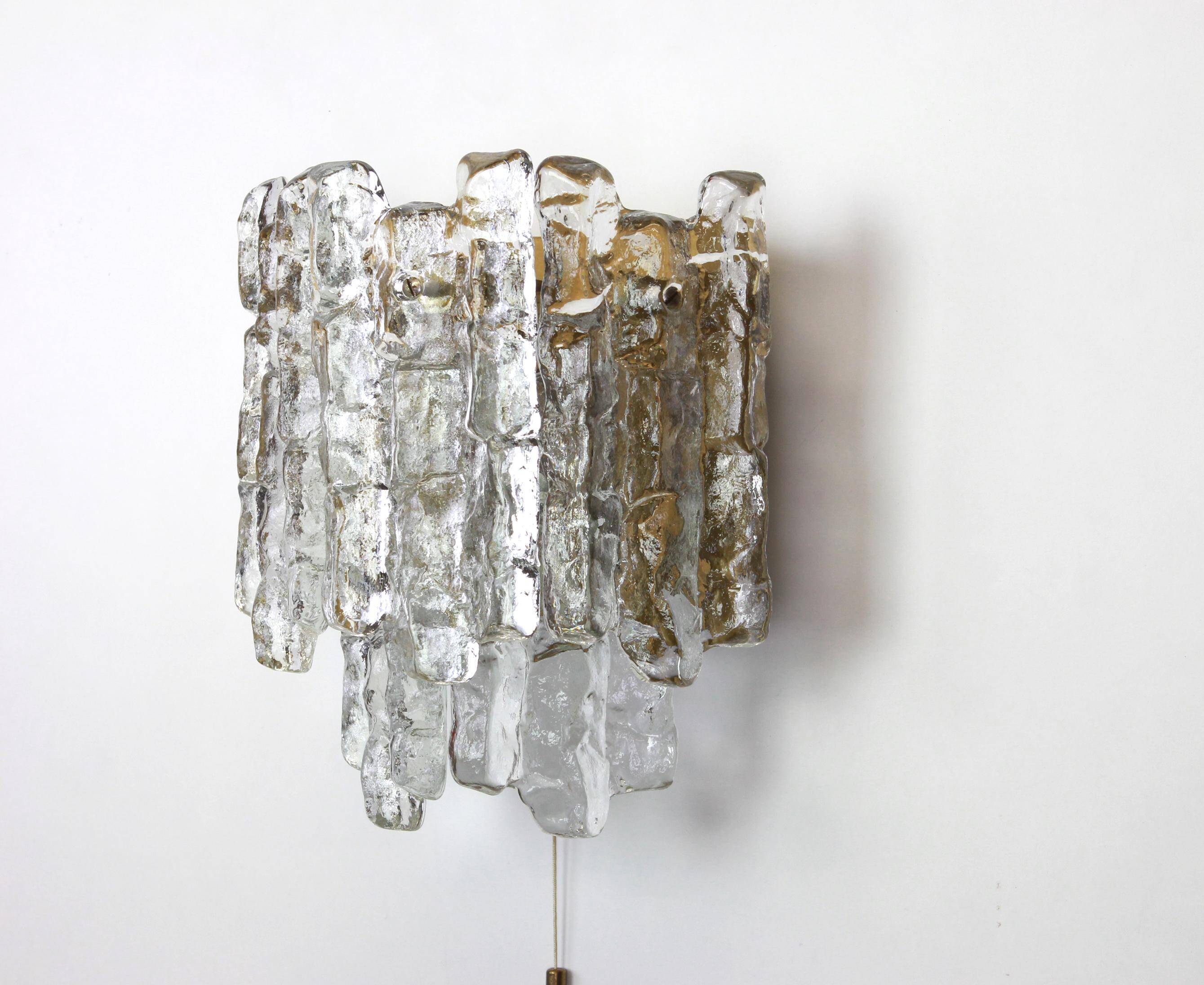 large wall sconces by Kalmar, Austria, 1960s