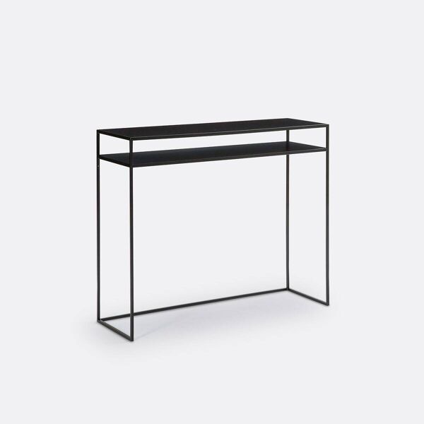 Console acier noir finition epoxy