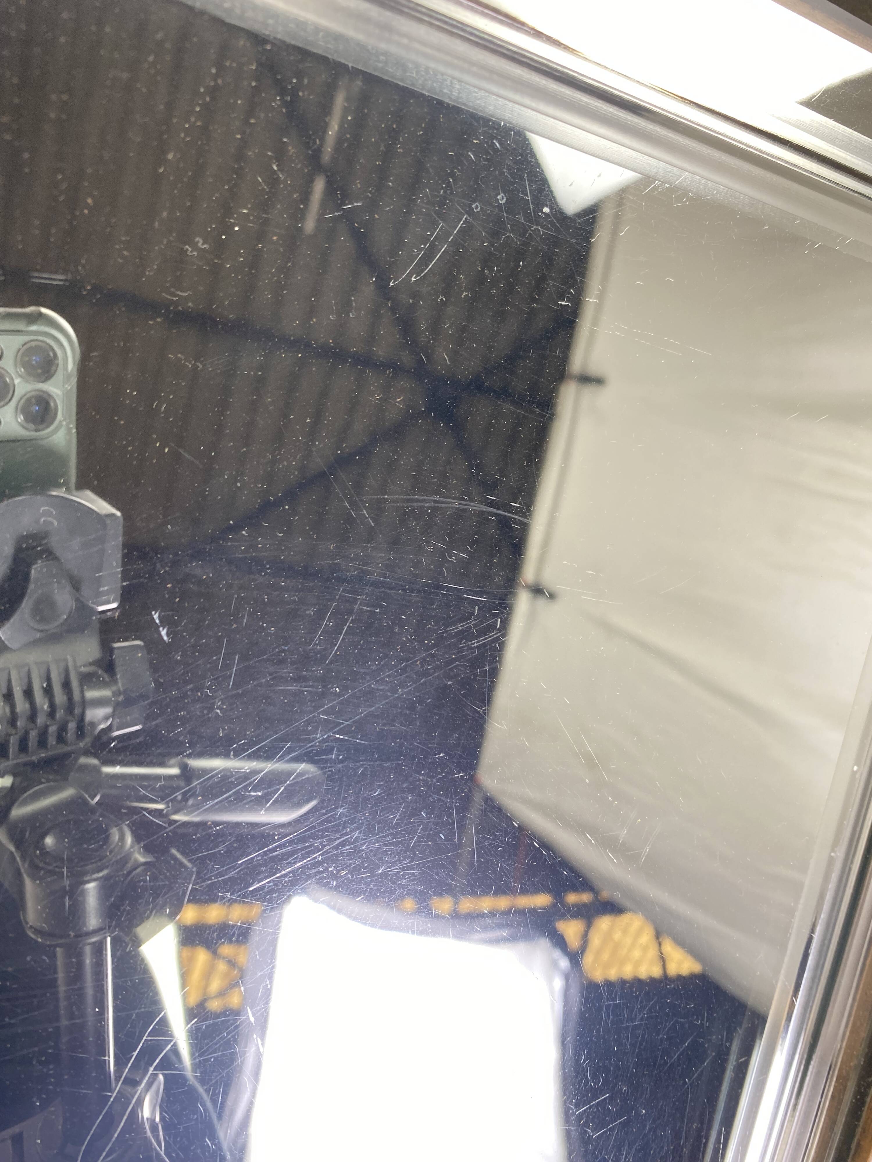 Table basse rectangle années 40 miroir