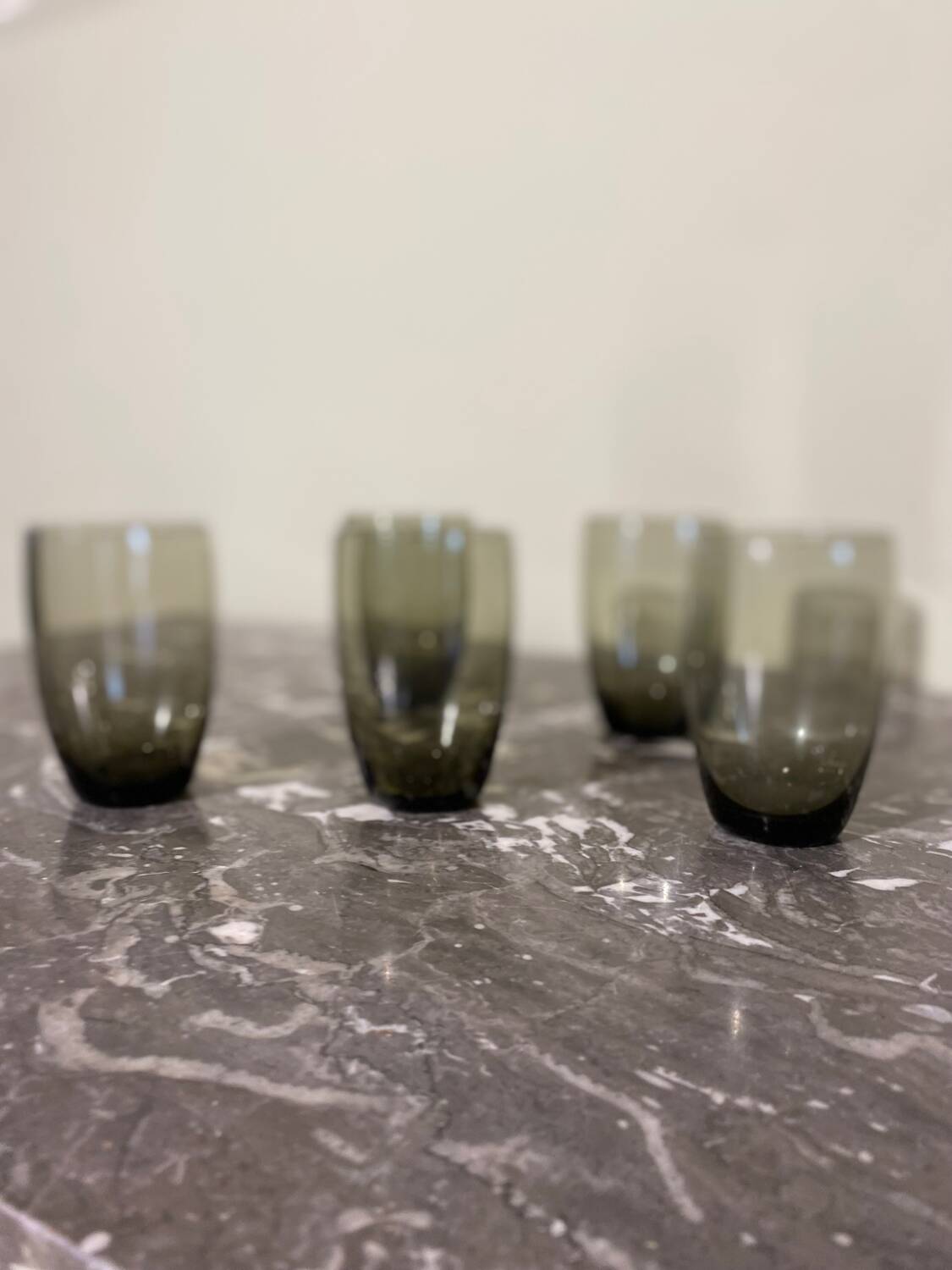 Vintage smoked glass