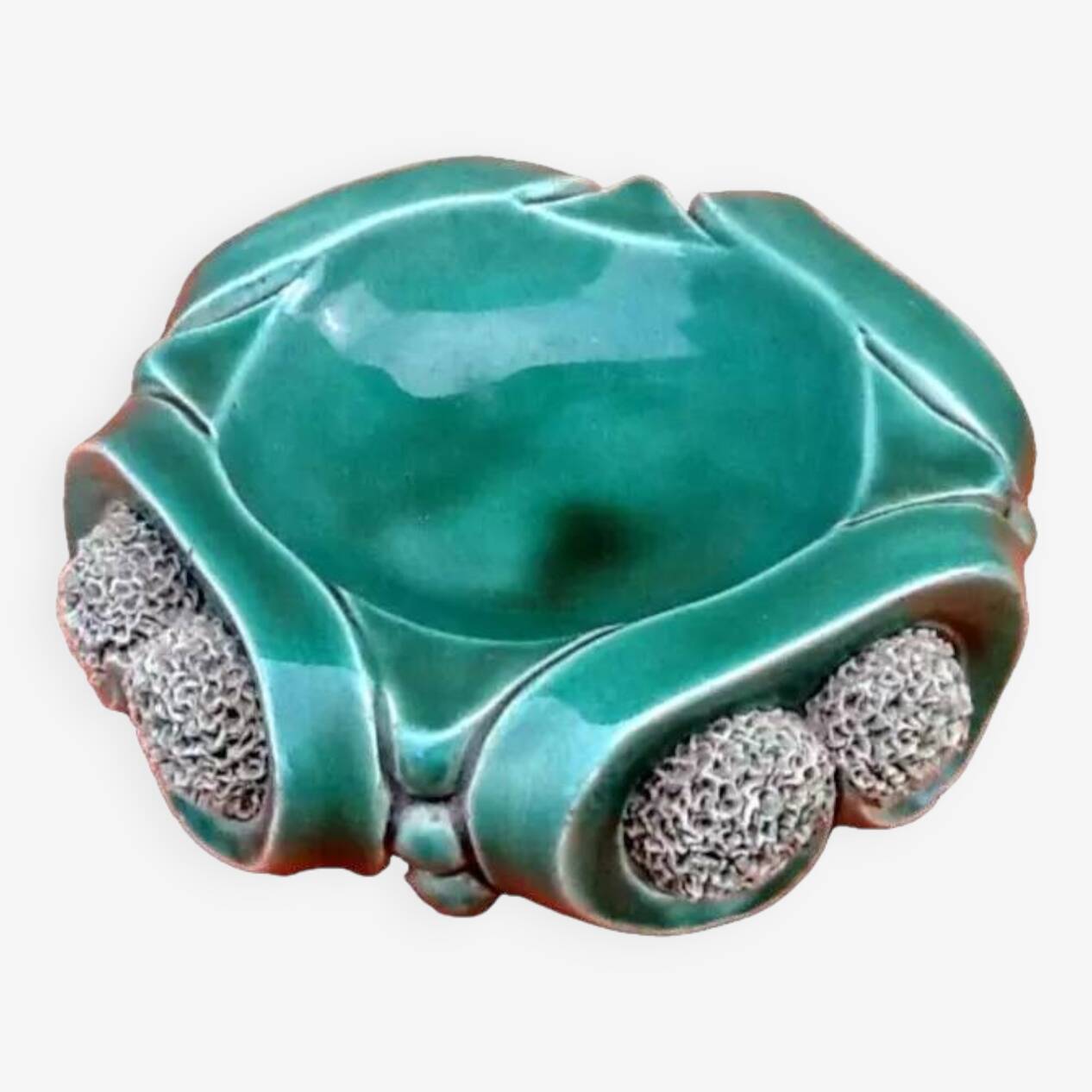 Art Deco 1940. Ashtray / catch-all. Glazed ceramic.
