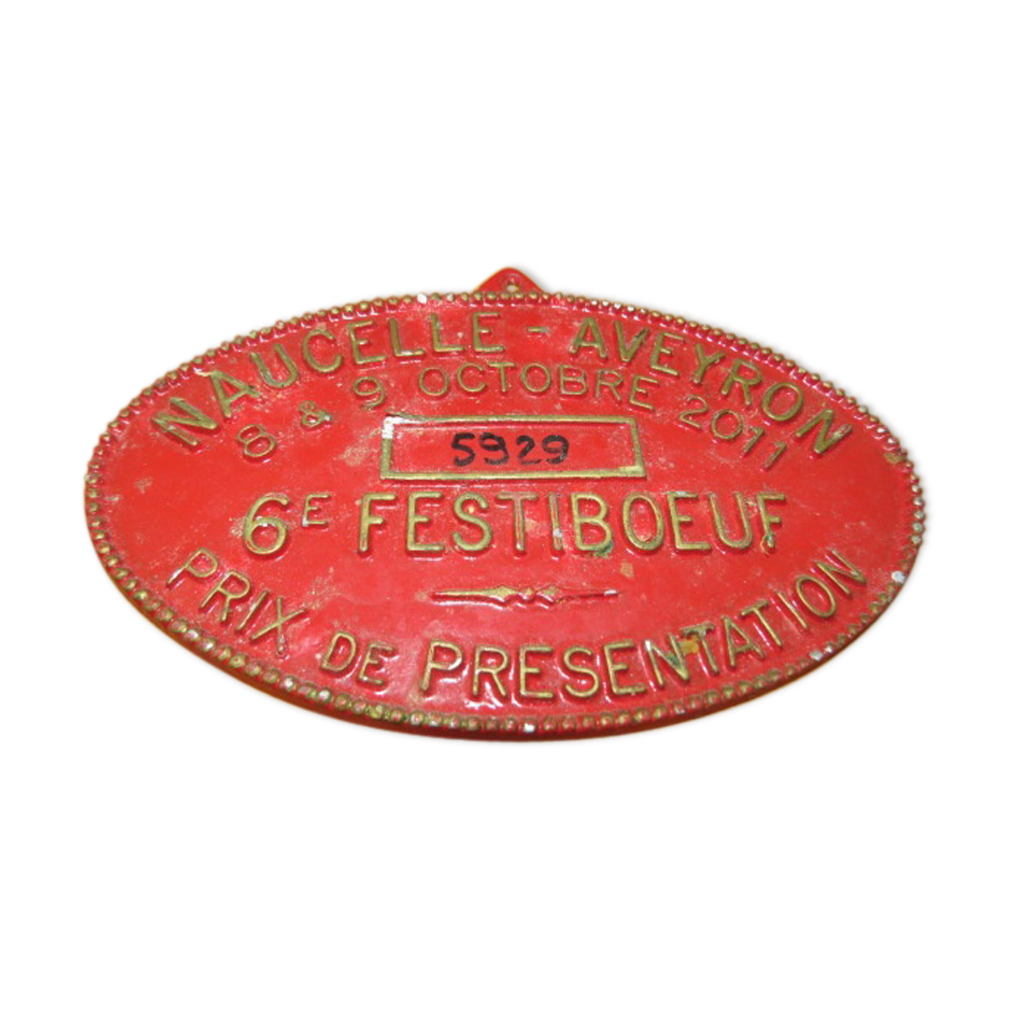 Plate agricultural festiboeuf