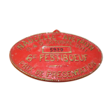 Plate agricultural festiboeuf