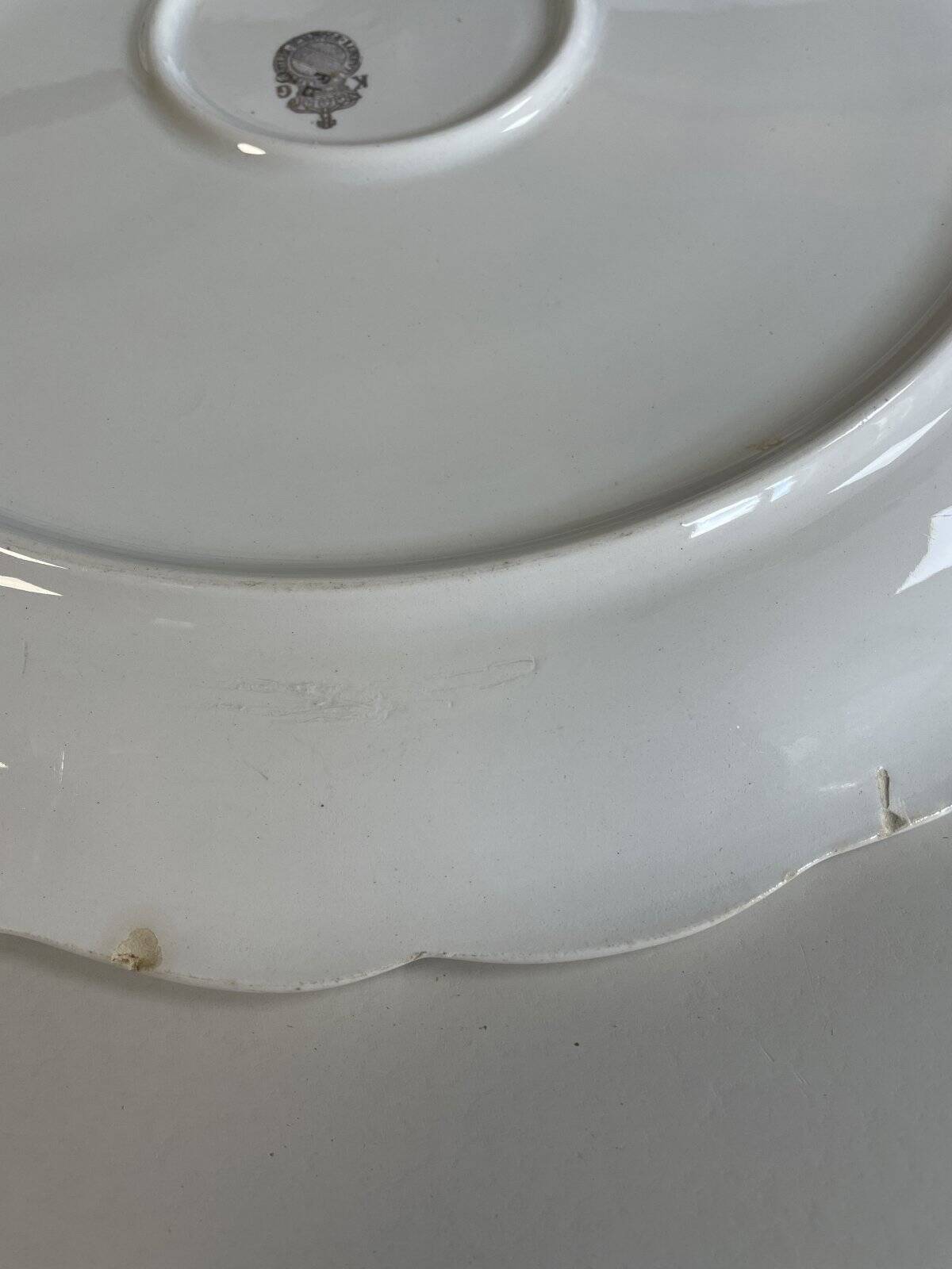 Serving dish KG Lunéville Badonviller diameter 31 cm