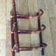 Rattan wall coat rack