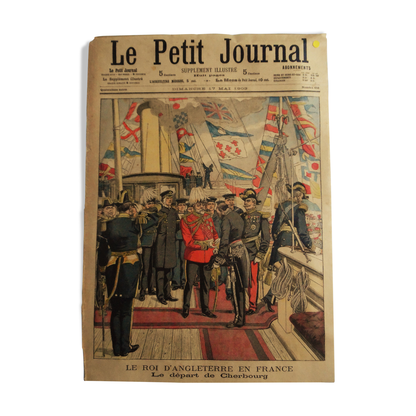 The King of England in France in May 1903