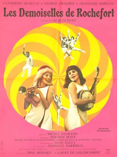 Original cinema poster the ladies of Rochefort Jacques Demy 1967