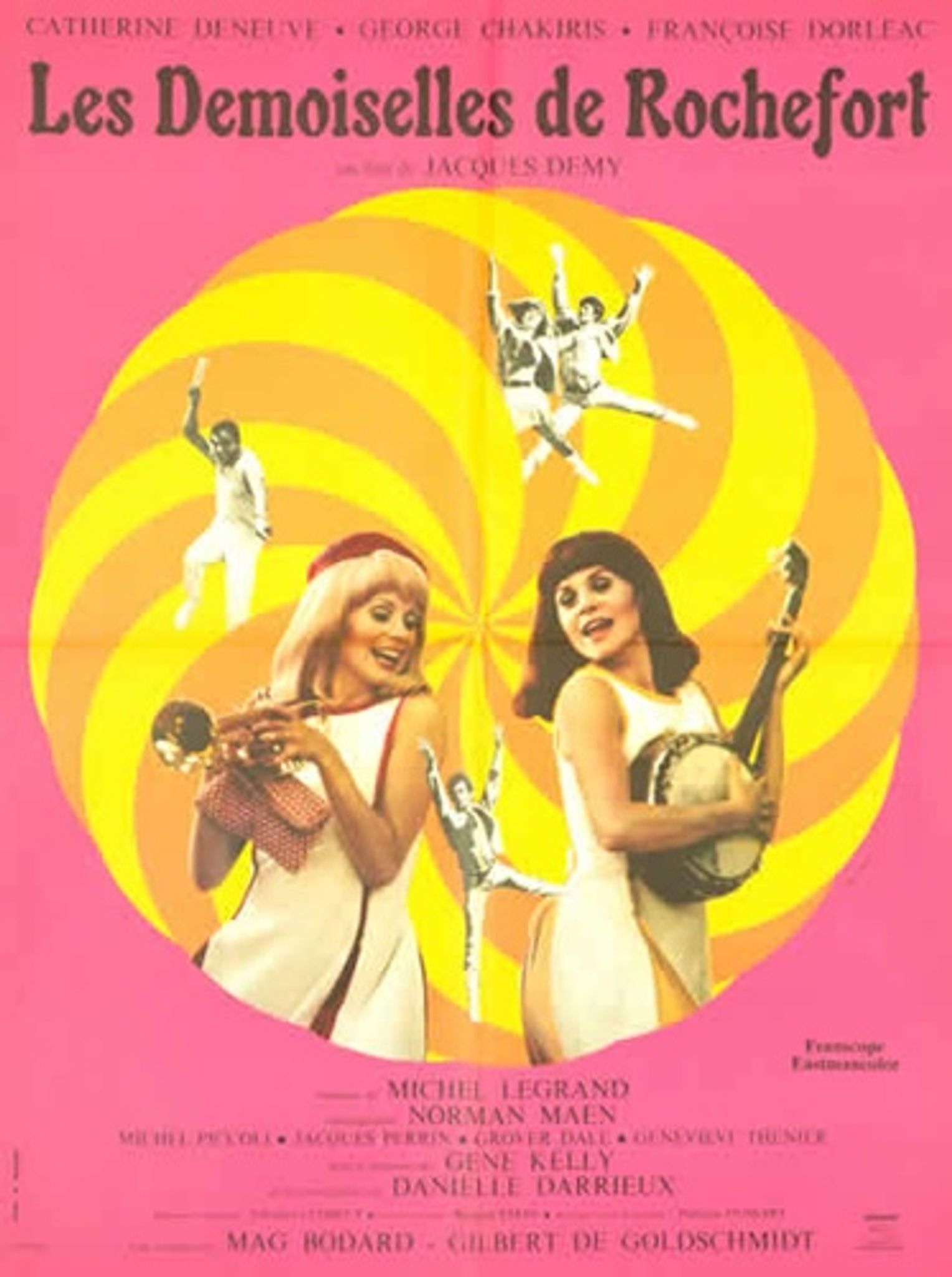 Original cinema poster the ladies of Rochefort Jacques Demy 1967