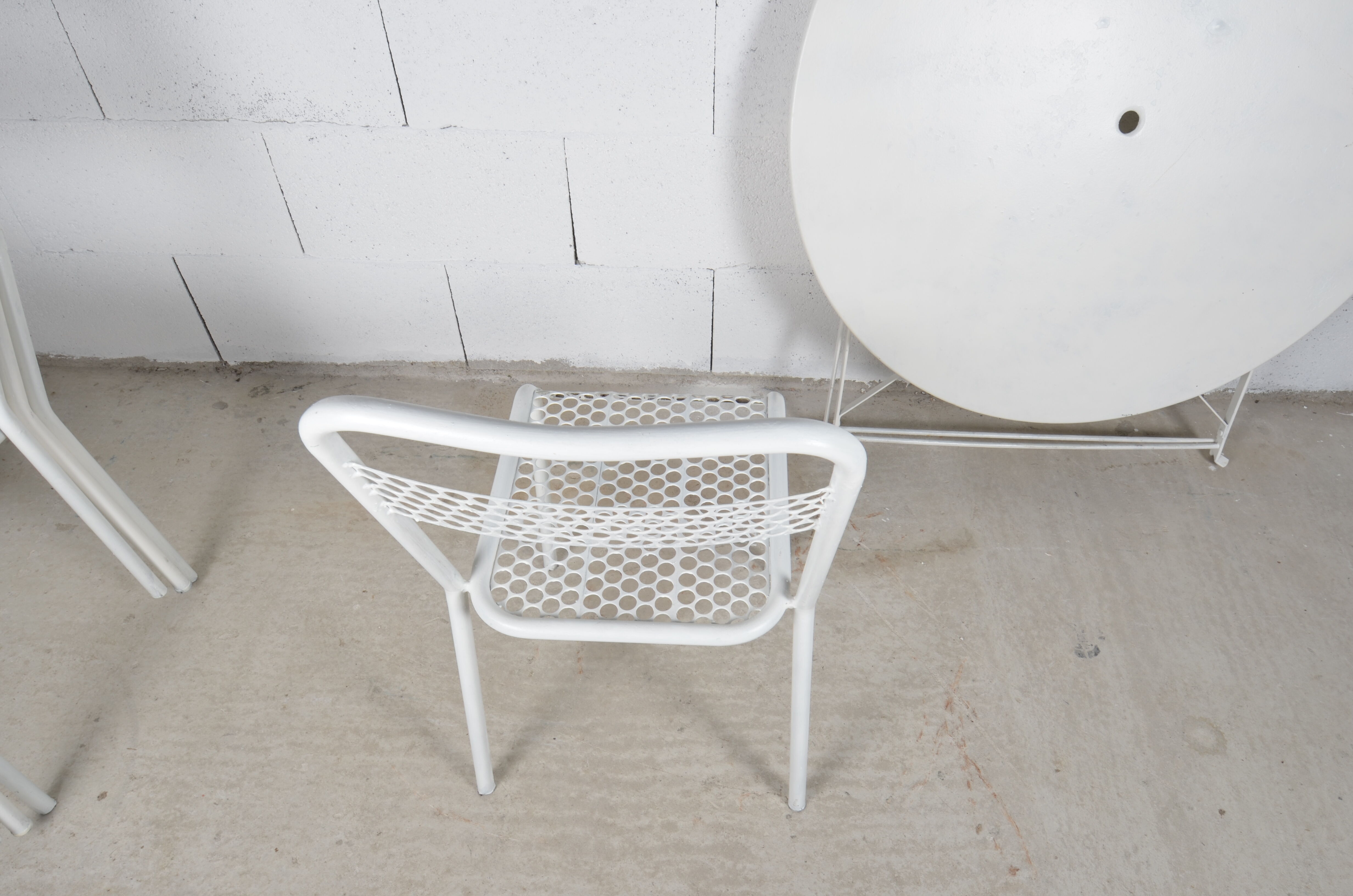 Garden set - 4 René Malaval chairs and table