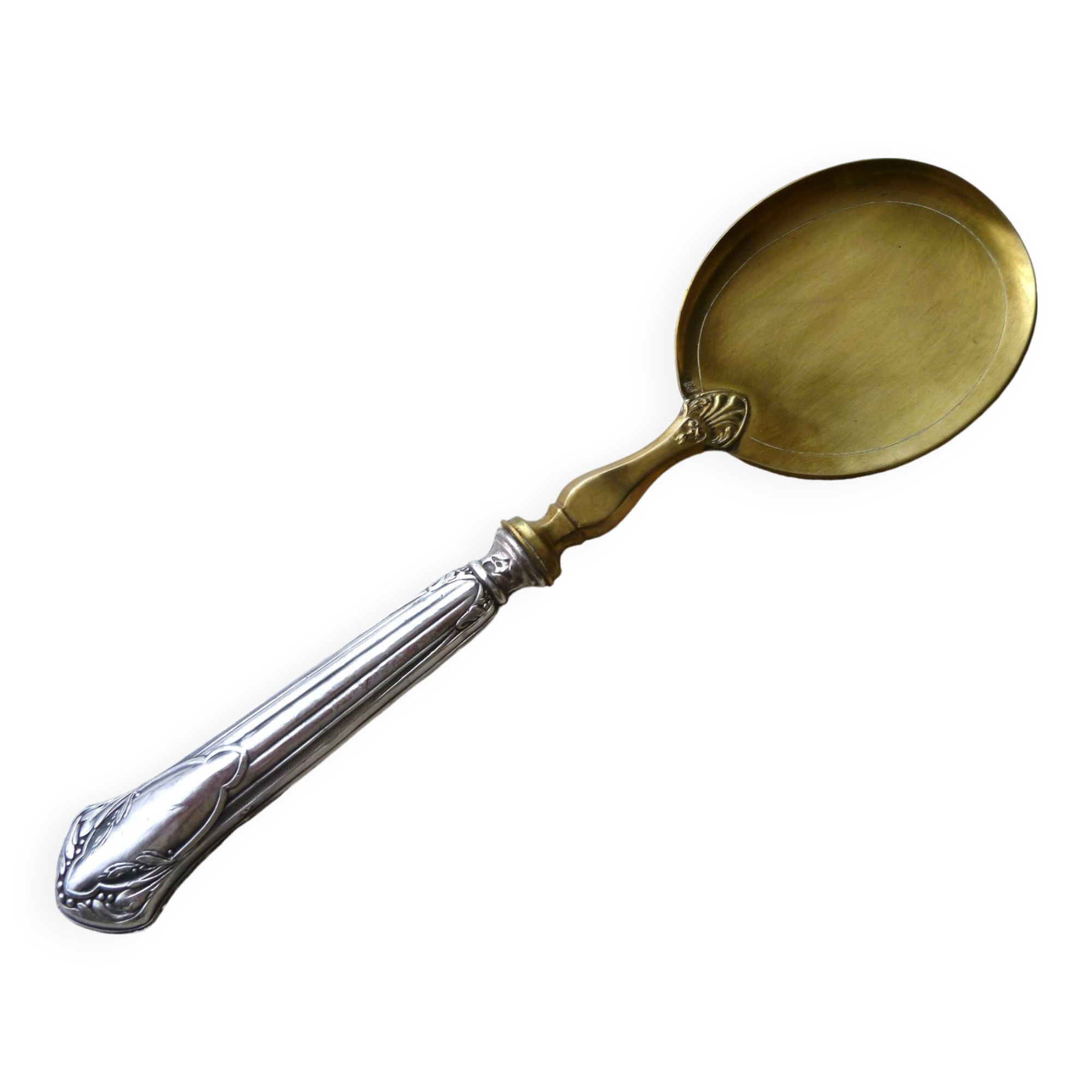 Old silver filled ice cream scoop