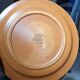 Assiette plate vintage faïence de St Amand motif feuillage Cevennes