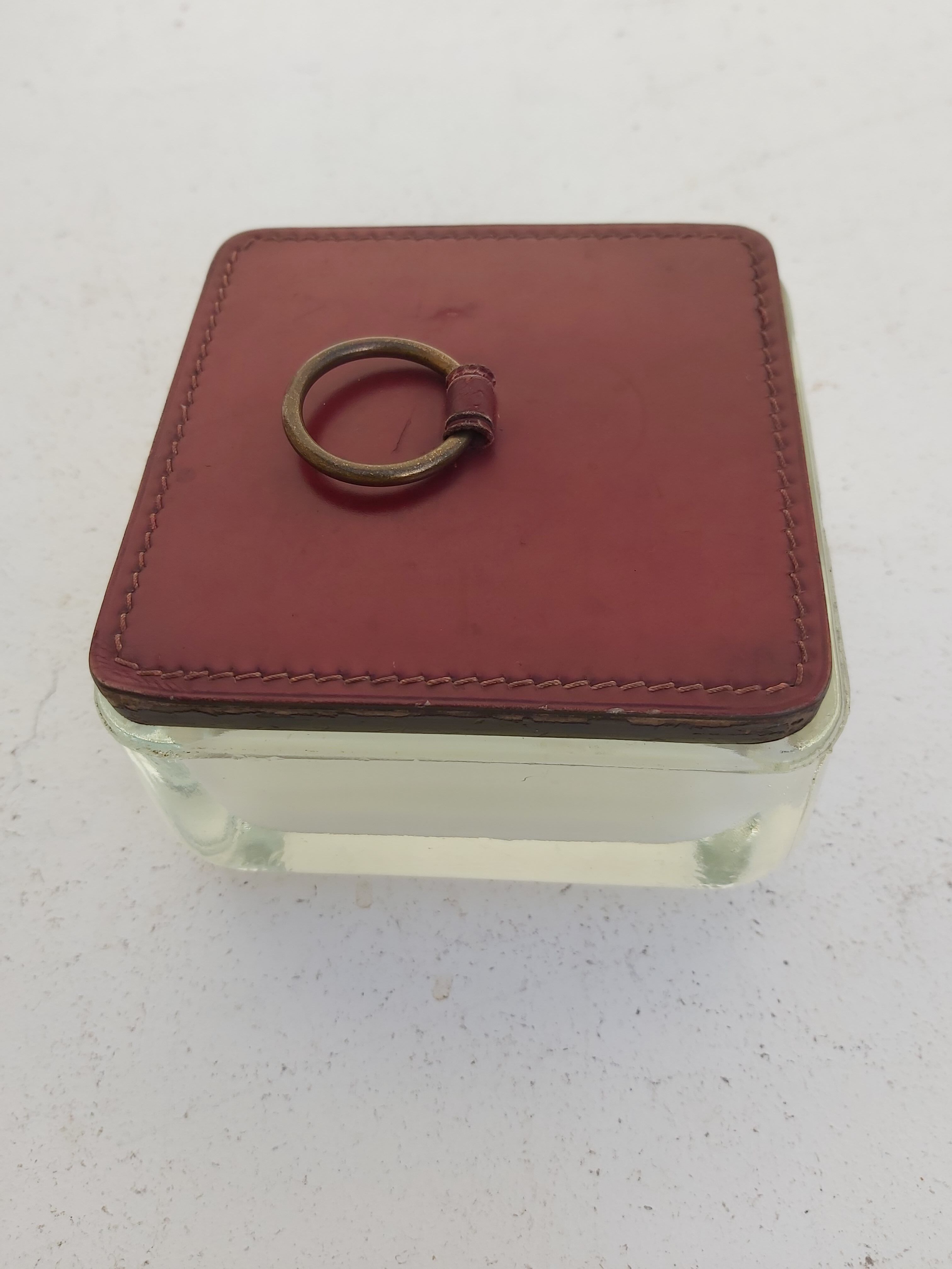 Leather and glass box kirby beard and co piqué saddler