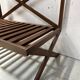 Solid oak terrace bench from the 70s