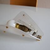 50s Arlus wall light in Perspex and brass