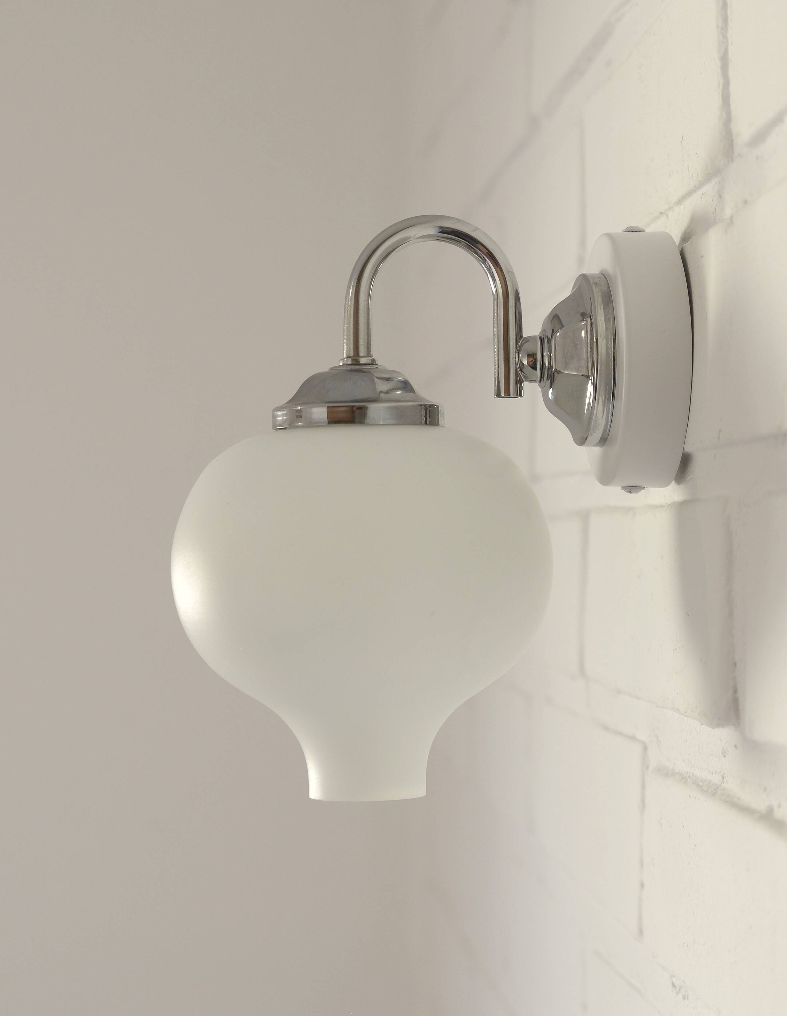 Set of 2 Vintage Wall Lamps: Mid Century Modern Sconces, Yugoslavia 1970's