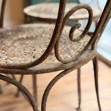 Garden furniture in wrought iron – 19th century, around 1880