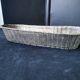 Bread basket, basket in braided silver metal wire