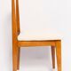 Ivory cream boucle chair mid-century by M. Zielinski, Europe, 1960s