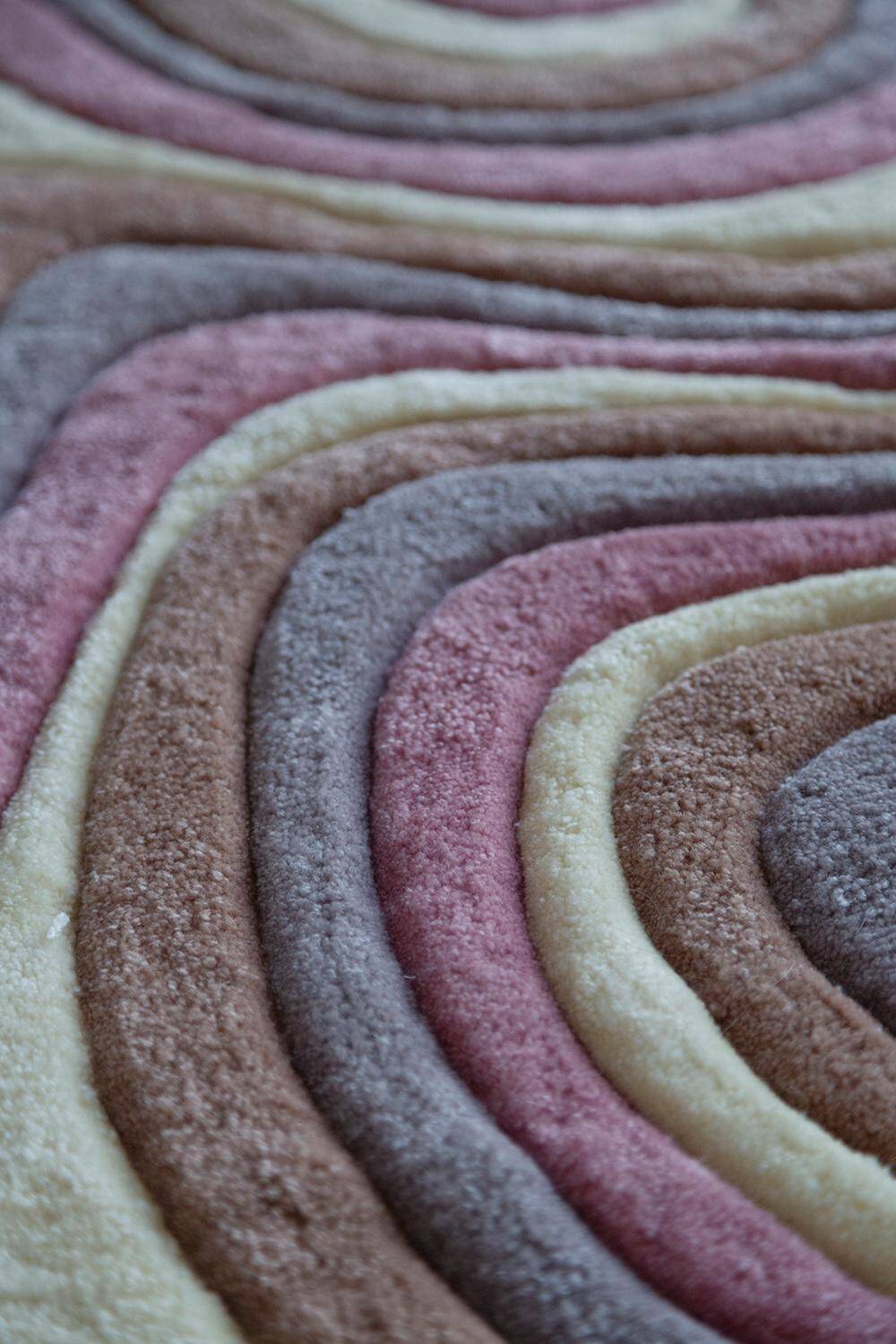 Mid-century wool rug, handmade, Poland, Europe, 1960s