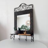 Vintage wrought iron tablet mirror