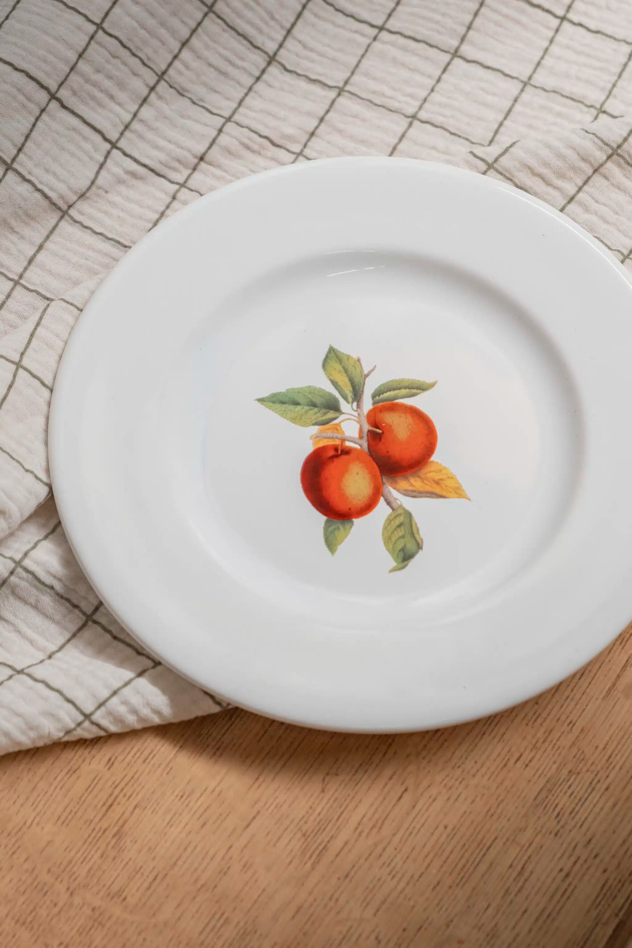 Set of 5 flat plates "Orchard"