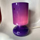 Vintage IKEA lamp, a purple glass lantern.