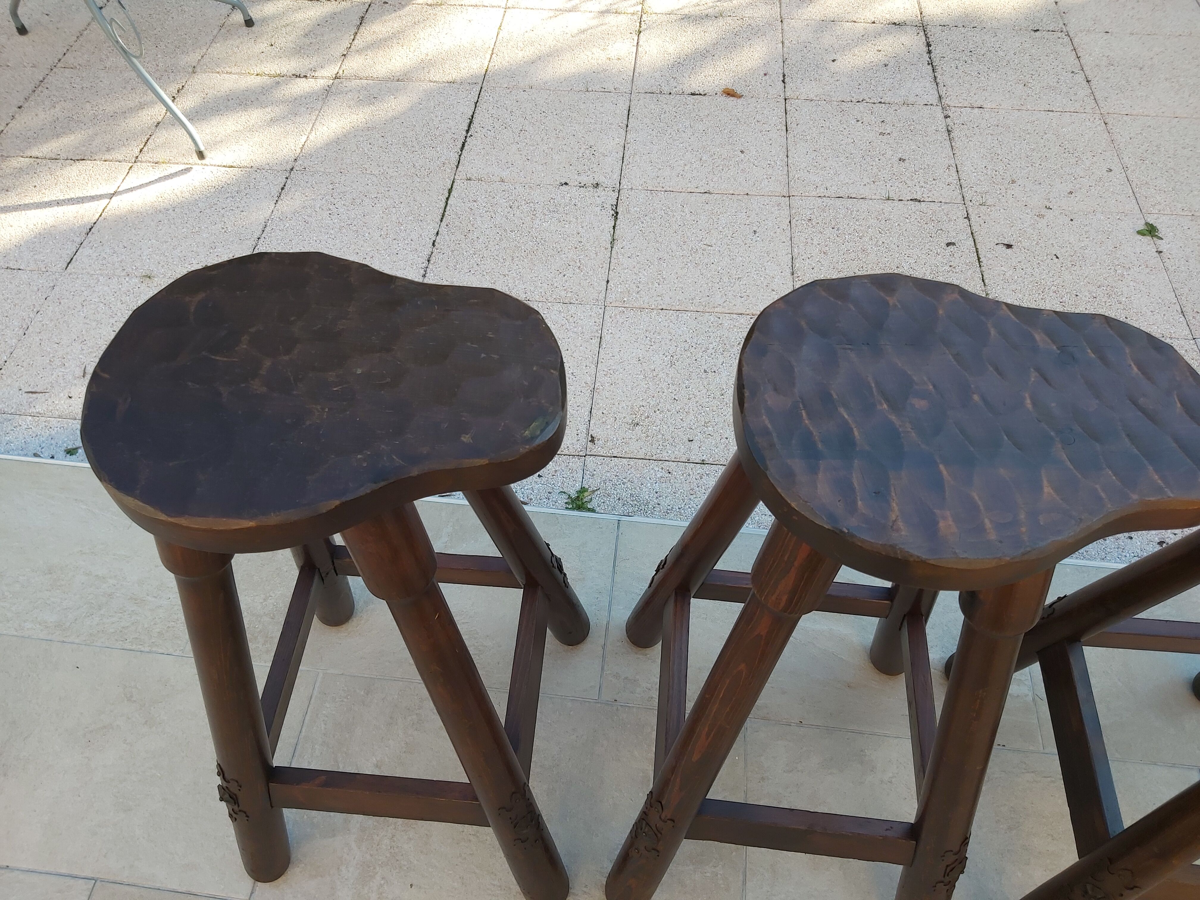 3 bar stools 60s 70s