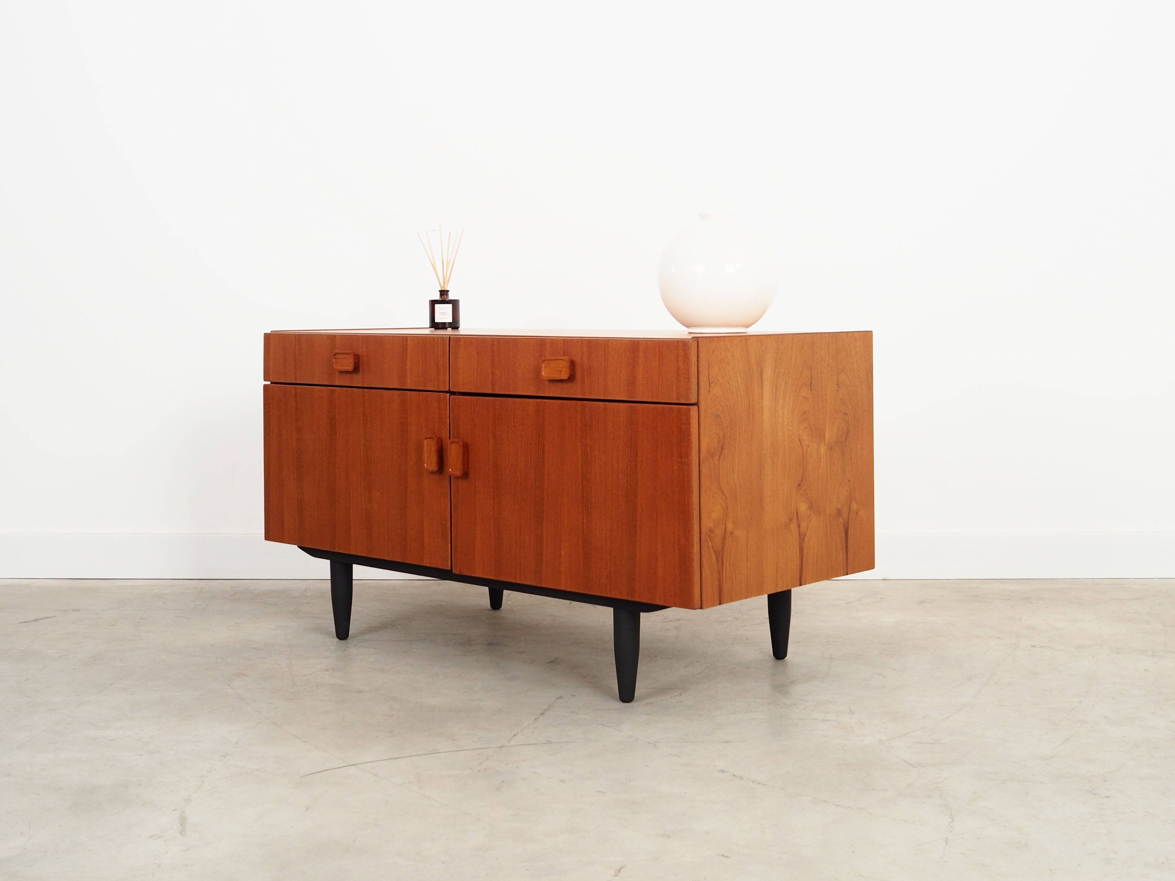 Teak cabinet, Danish design, 1970s, manufacturer: Denka