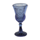 Blue molded pressed glass